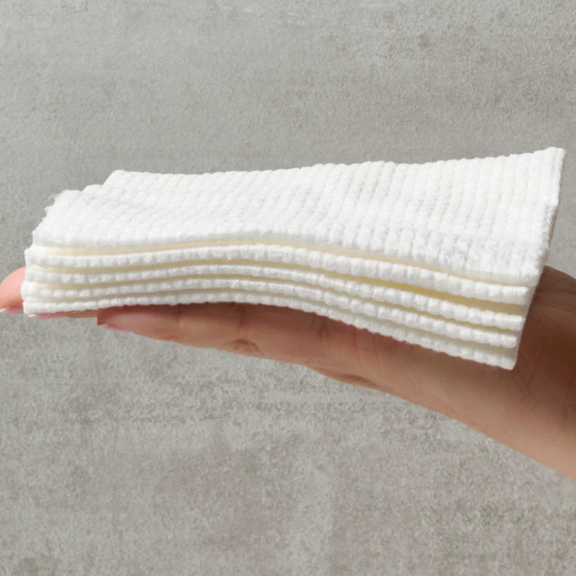 DermaWipe™ - 100x Hygienische Gesichtstücher aus 100% Baumwolle