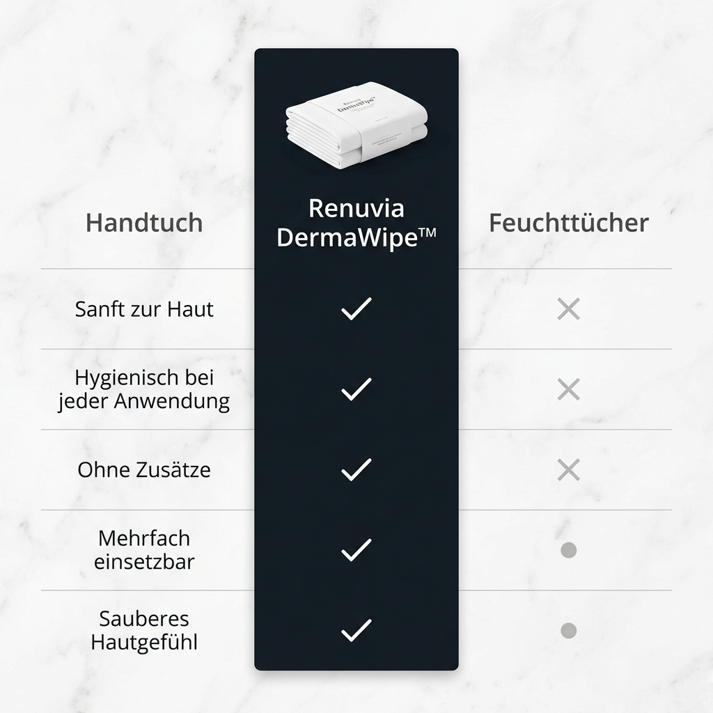 DermaWipe™ - 100x Hygienische Gesichtstücher aus 100% Baumwolle