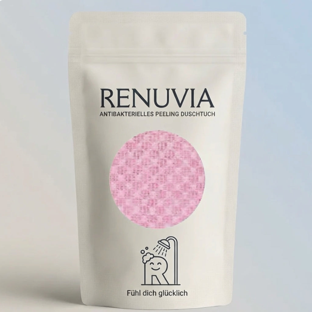 Renuvia SilkTouch Pink - antibakterielles Peeling-Duschtuch