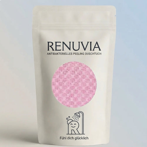 Renuvia SilkTouch Pink - antibakterielles Peeling-Duschtuch