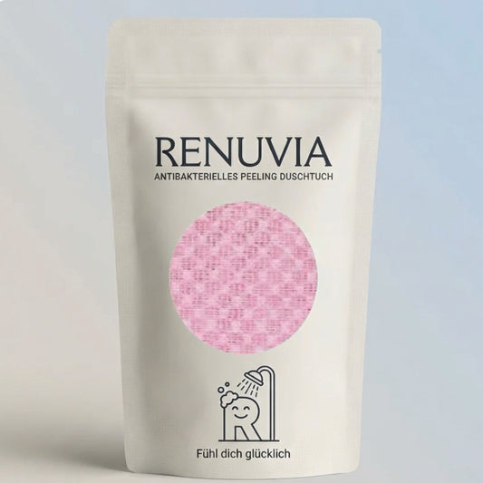 Renuvia SilkTouch Pink - antibakterielles Peeling-Duschtuch